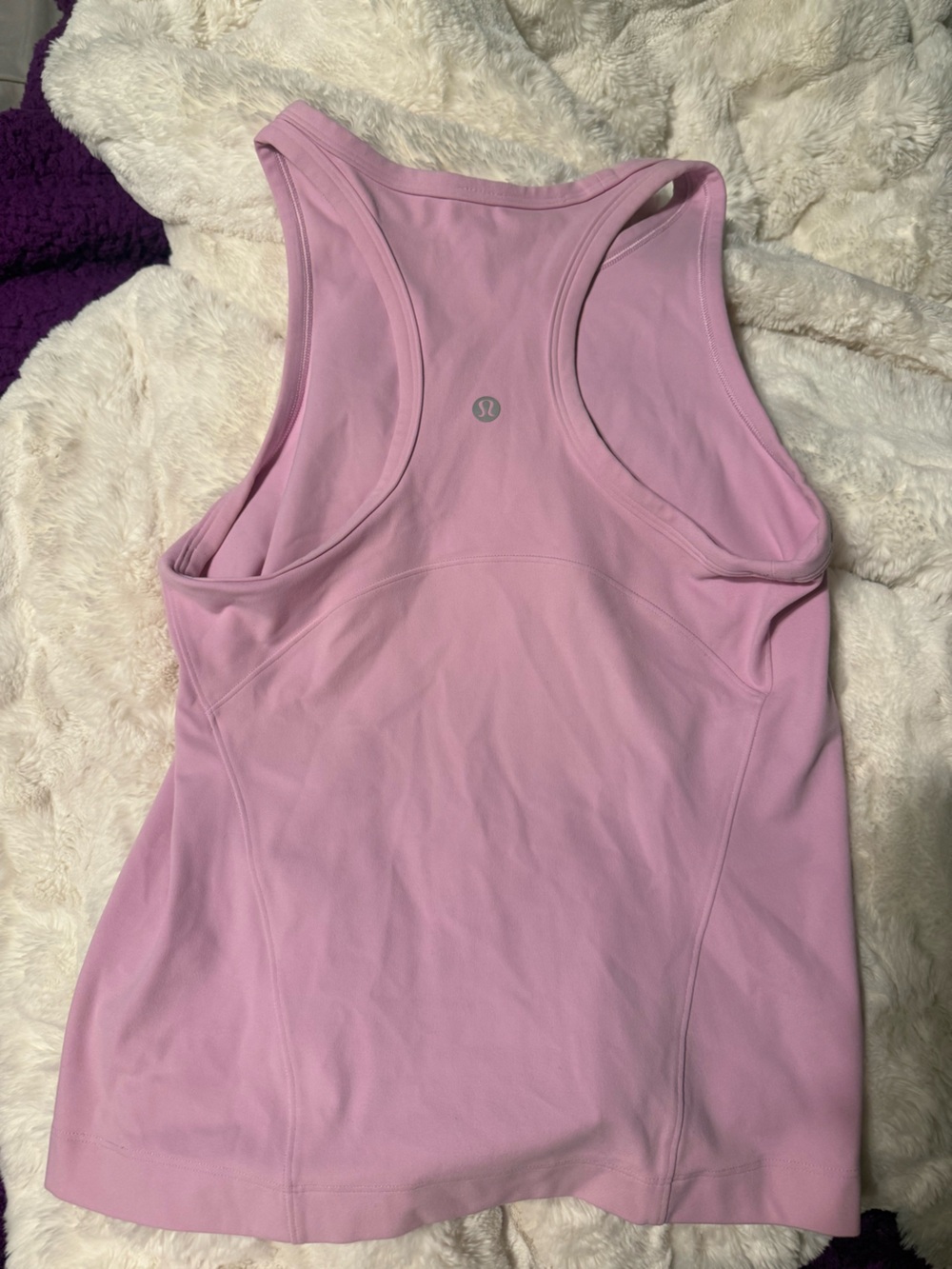 lululemon athletica womens align waist length racerback tank size 6 vitapink